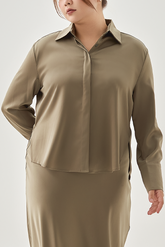 Silk Top & Skirt Set